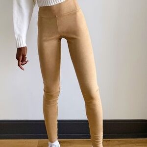 Wilfred Free Daria Faux Suede DARK GREY Leggings *NEW*